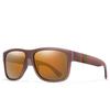 Classic Men Square Polarized Fishing Sunglasses Outside Driving Cycling Jog Goggles Vintage Large Frame UV400 Strong