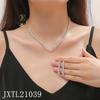 Elegant Zircon Necklace & Earrings Set - Perfect for Weddings & Special Occasions