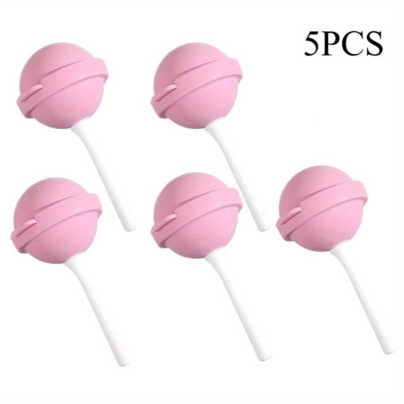 

5PCS Lollipop Molds Silicone Home Ice Baseball DIY Mold Mini Ice Cream BPA Free Whiskey Bar Supplies Maker for Chocolate Dessert розовый