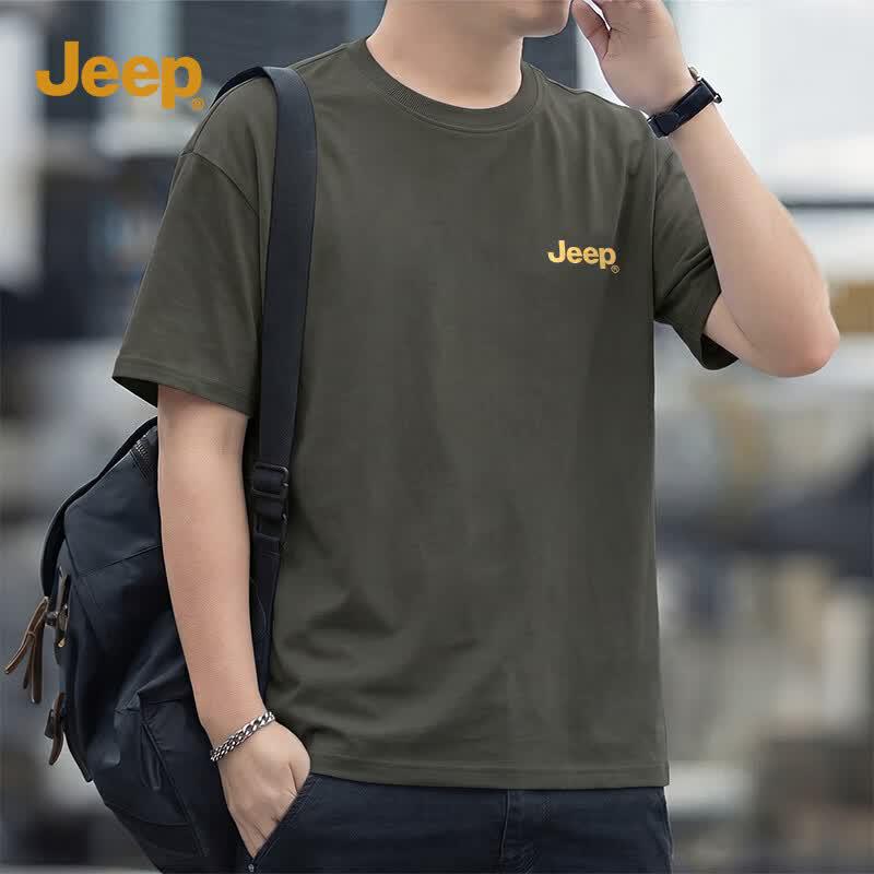 

JEEP Men s Heavyweight Cotton Loose Fit Short Sleeve T-Shirt XL