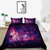 Star Printing Bedding Single Double Bed Full Size 3D Microfiber Universe Printing Pillowcase and Quilt Cover 2/3 Comfortable Home Decoration