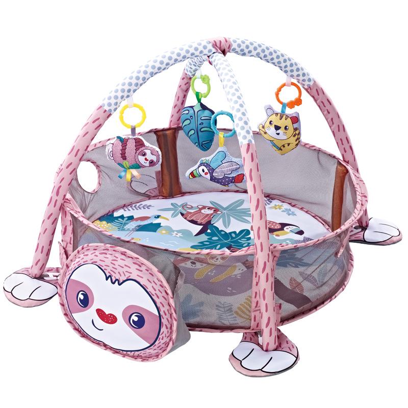 Multifunctional Baby Ocean Ball Play Mat with Gym Rack and Fence