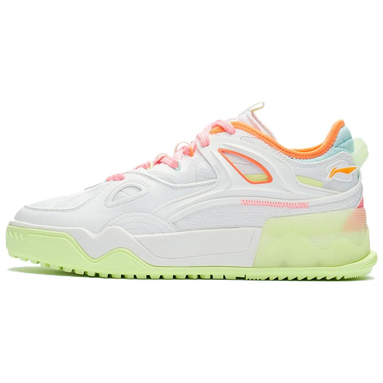 

LiNing CF Tracing Twinkle Star Durable Breathable Low Top Skateboard Shoes Fluorescent Dazzling Pink 41