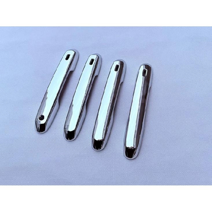 For Toyota Grand Highlander 2024 2025 2026 ABS Chrome Door Handle Cover With Smart Key Hole Catch Cap Trim Molding