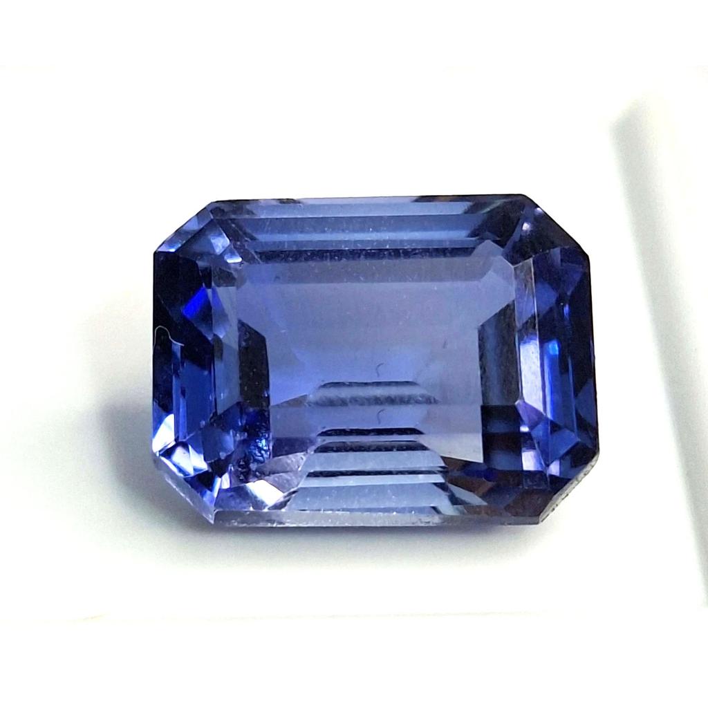 Natural Blue Tanzanite 8-10 Ct Emerald Cut Certified Stunning Loose Gemstone