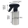 Oil Sprayer Refillable Bottle,Food-grade Stainless Steel Oil & Liquid Dispenser