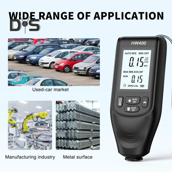 

Толщиномер, быстрый отклик, высокая точность, большой диапазон, питание от батареи FE/NFE, тестер толщины автомобильной лакокрасочной пленки, измерительный инструмент чёрный