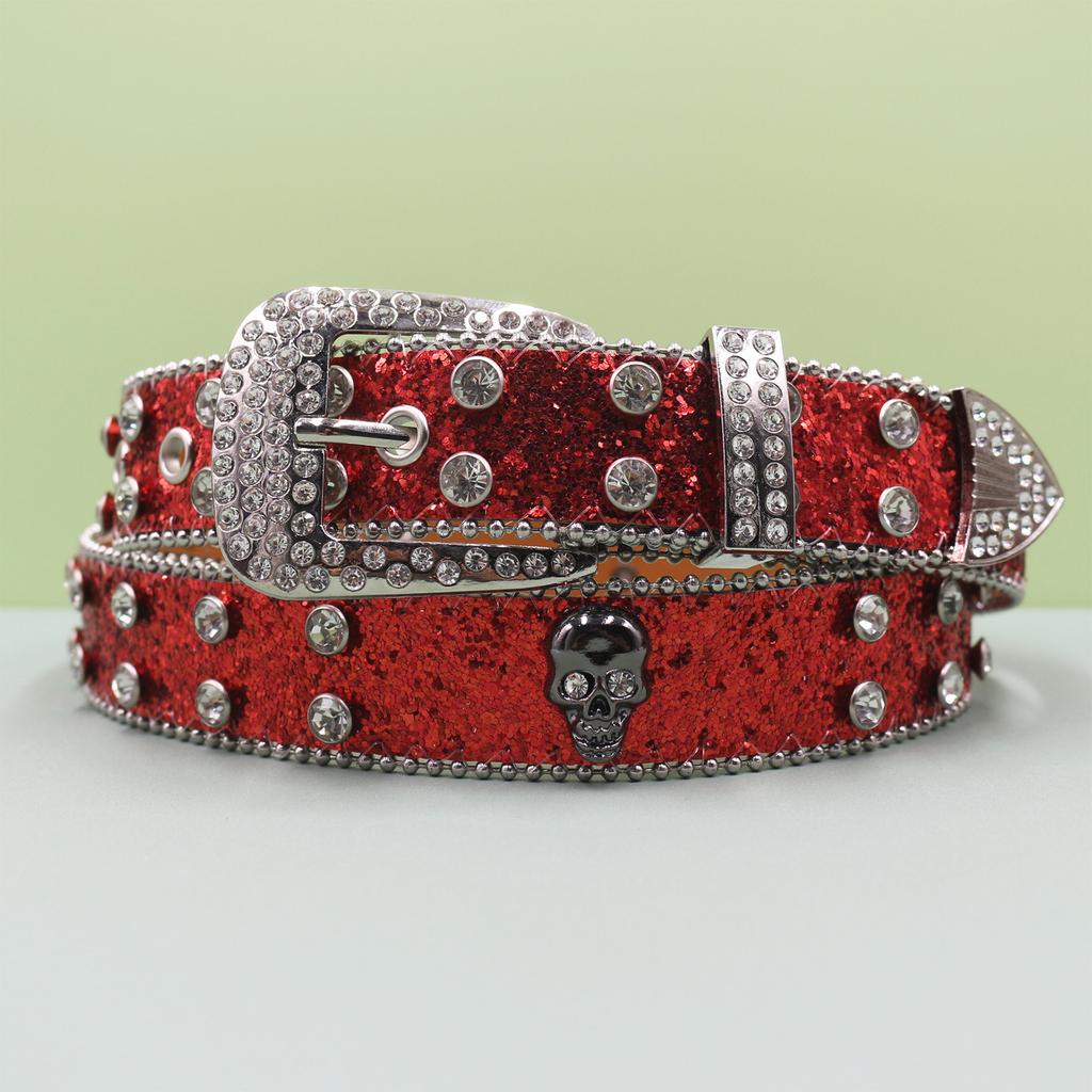 Punk Style Belt Men's Trendy Men's Jeans Belt High-end Leather Belt European and American Style Belt