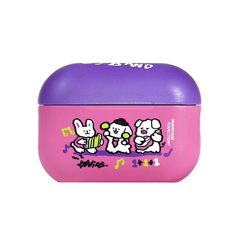 

Bureau Small Animal Band Матовый чехол для наушников Магнитная адсорбция Подходит для AirPods Pro2 Чехлы для наушников 2-го поколения 3-го поколения Защитный чехол Airpods1/2 generation Small Animal Band Headset