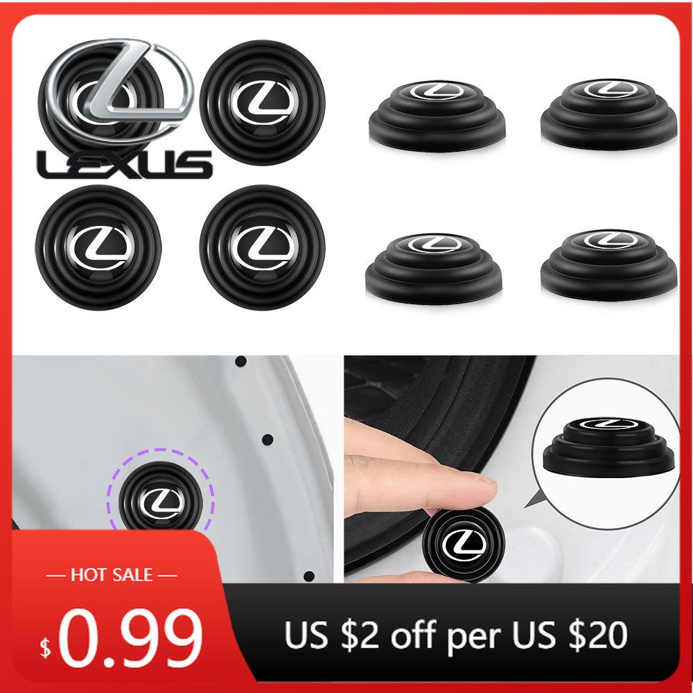 Interior Stickers 5/10/20Pcs Car Door Shock Absorber Silicone Pads Anti Shock Mat Sticker For Lexus LS LC IS350 ES300h ES300 IS2