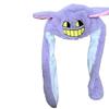 Cappello Carino con Orecchie di Peluche che si Muovono e si Illuminano per Bambine Pelo Lungo Riempito in Cotone PP