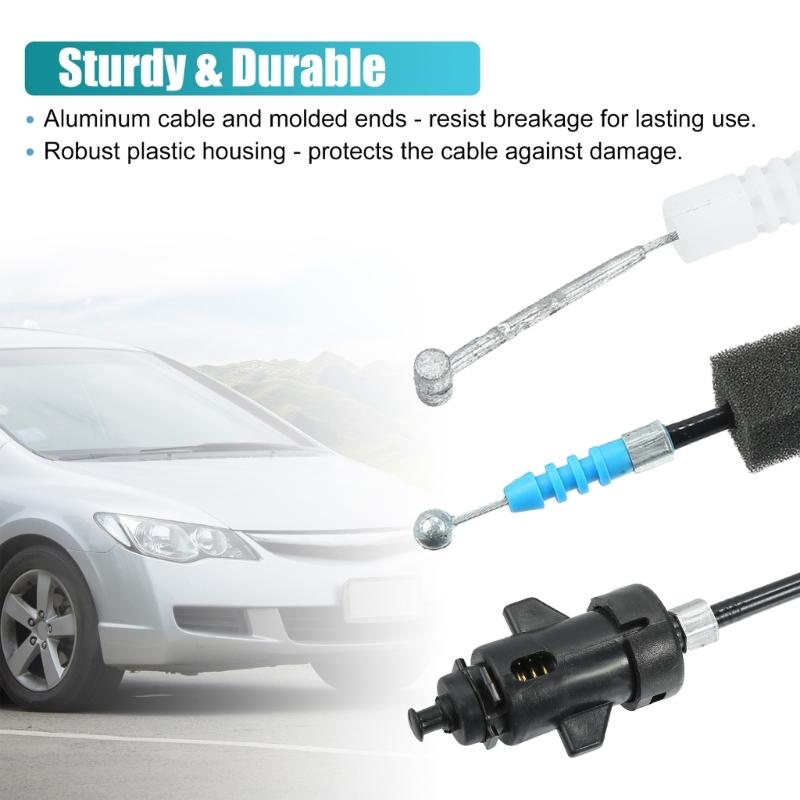 Trunk Door Fuel Lid LatchsLock Release Cable 74880-S5A-A01 for 74880-S5A-305 74880-S5A-A02 4 Door 2001-2005 Vehicle Part