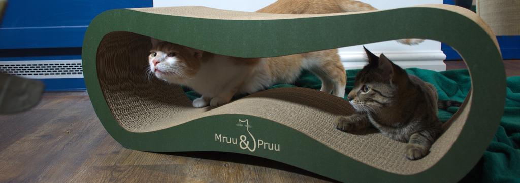 Leon cat scratching post | green | 78x28x24 cm | MruuPruu