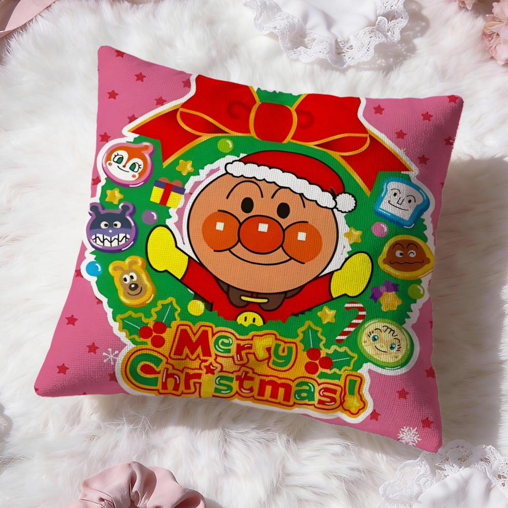 Anime A-AnpanmanS Cushion Cover Premium Comfort Reversible Pillow Cove -Two in One Design for Any Room & Car Interior