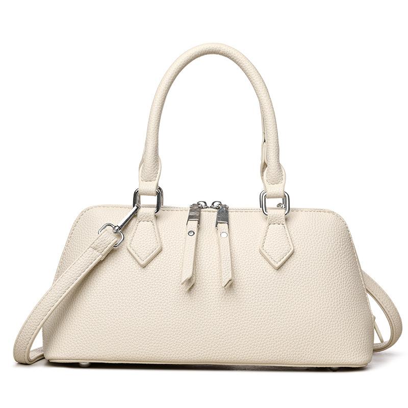 

Женская сумка большой вместимости из мягкой кожи, на плечо, кроссбоди бежевый