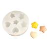 Practical Pendant Molds Star and Heart Shape Handmade Ornament Moulds Silicone Texture for Clay Wax and Resin Crafting