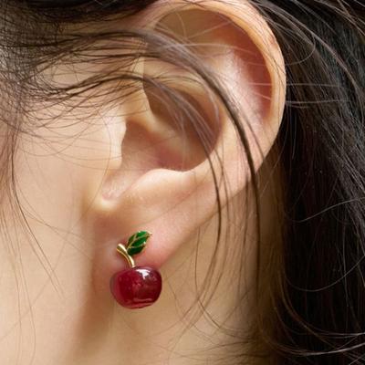 FANTASTIC PLANET Golden Apple Earrings