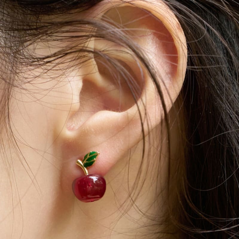 FANTASTIC PLANET Golden Apple Earrings