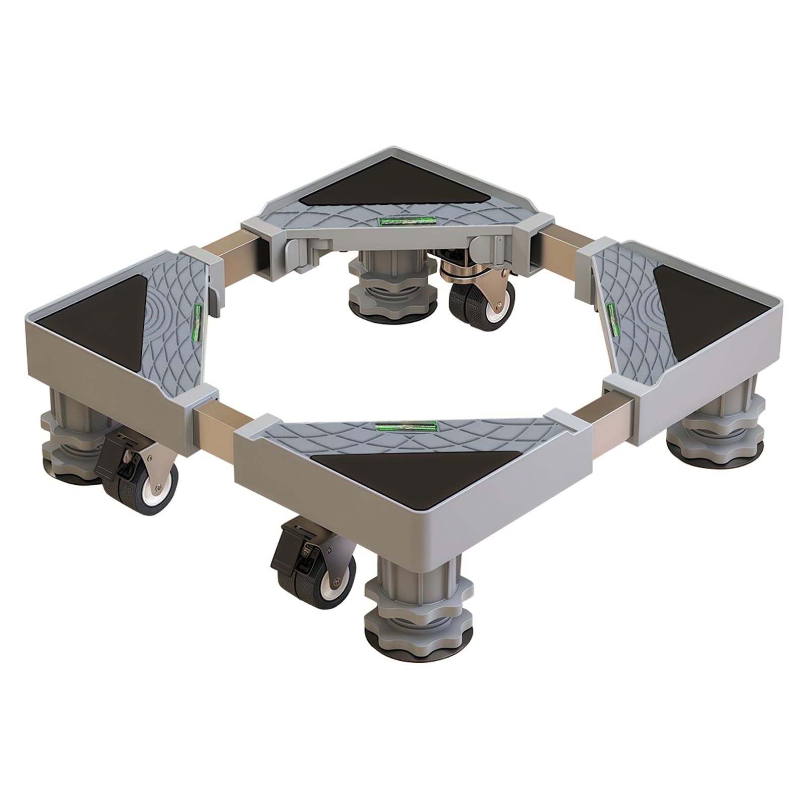 

Washing Machine Raised Refrigerator 500kg Load Width Height Telescopic Rotation with and Quiet Easy Draining and No Tools Easy Rust and Moisture Fits сірий колір