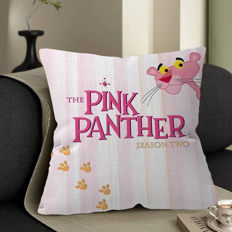 Cartoon PPink PPantherS Maple Design Cushion Cover Happy Autumn Harvest Decor Holiday Decorati Pillow Cover