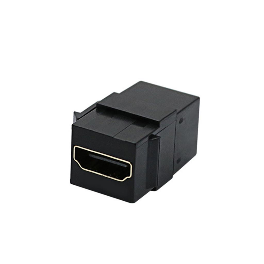 HDMI Keystone Jack Female To Female Adapter HDMI Coupler for Wall Plate 4K Video Support Black