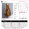 J-Scott Long Dress, Floral Print, A-Line Silhouette, 2-Way, Loose Fit, Brown, JS07-BR-2XL (Limited Stock)