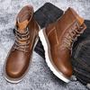 Extra Large Size Men's Shoes 2025 Spring and Autumn New Retro Martin Boots American Short Boots Outdoor Tooling Boots