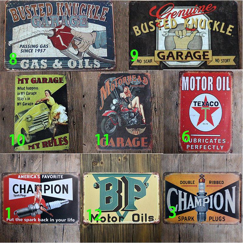 Vintage Retro Metal Tin Sign Poster Plaque Wall Decor For Garage And Home
