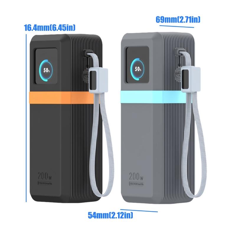 Silicone Case for 200W 25000mAh PB728 Power Banks Portable Chargers Protective Case Travel Carrying Case Storage Bag