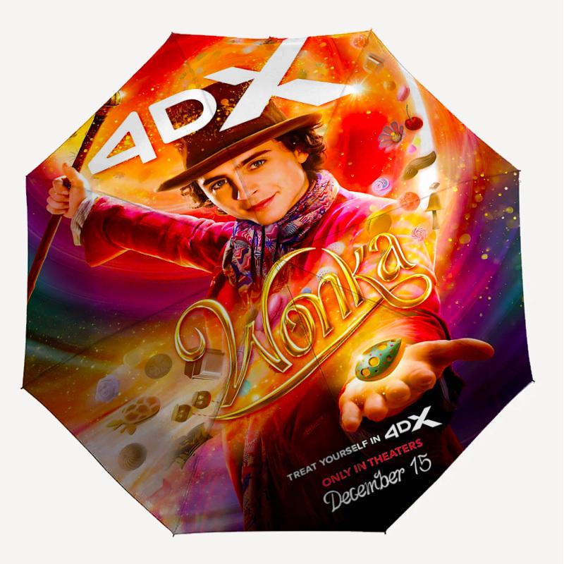 1pc Timothée Chalamet 4DX Automatic Open/Close Umbrella Compact Folding Umbrella with 8-Rib Shaft lightweight esign, for Women/Men1166A