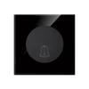 2022 New Black Glass Panel USB Wall Socket EU, Push Wall Switch with LED Indicator Light, UK 13A Wall Socket Switches