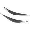 2Pcs Headlight Eyebrow Left Right Fade Proof Front Headlight Eyelid Trim Replacement for INFINITI