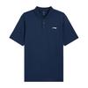 Li-Ning Casual Breathable Versatile Polo Shirt Short Sleeve Top Comfortable Long Pants Sports Suit Men suit Guangdong-Blue Black U803-3+T415-1