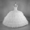 Super Puffy Bridal Evening Gown Petticoat with Adjustable Six-Bone Crinoline and 6 Mesh Hoop Skirt