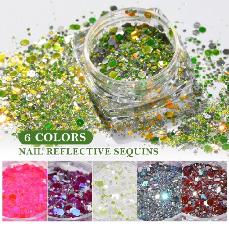 Nail Glitter Sequins Nail Glitter Sparkling Diamond Nail Powder Nail Art-Decor
