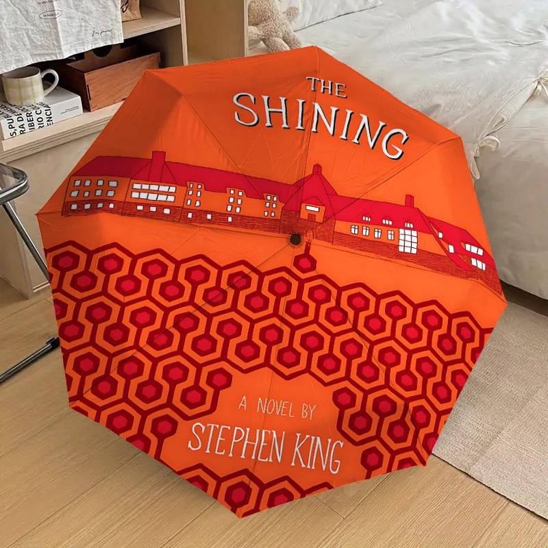 1PC The Shining Stephen King Umbrella-8-Rib Reinforced, Automatic Open, Lightweight & Durable, Cute Fashion Accessory for Outdoor, D2633