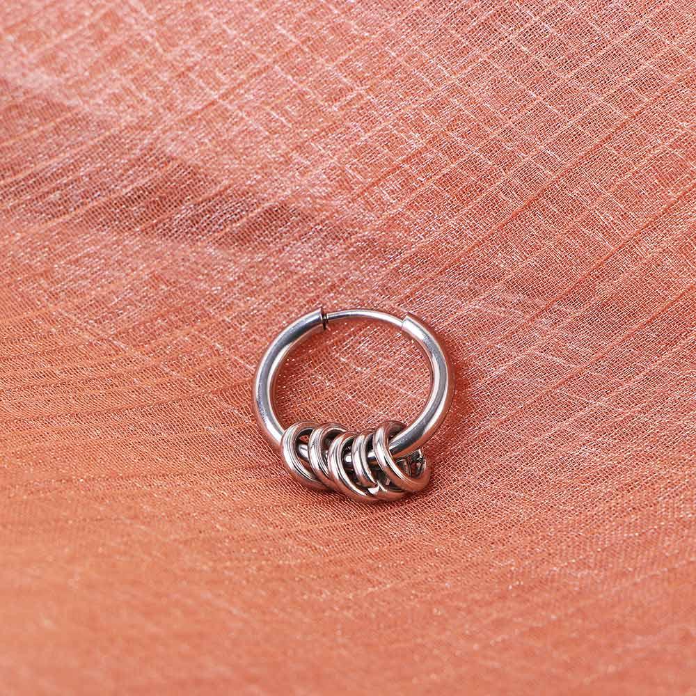 Steel Pendent For Men Hiphop Ear Jewelry Women Hoop Earrings Stud Earrings Korean Dangle Earrings