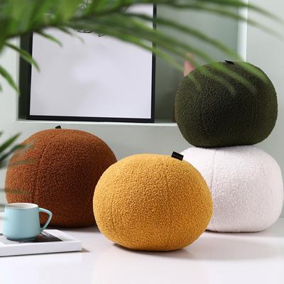 Round Pillow Throw Pillow Ball Extra-Soft Fully Filled Minimalist Modern Bedroom Decorative Pillow Cushion