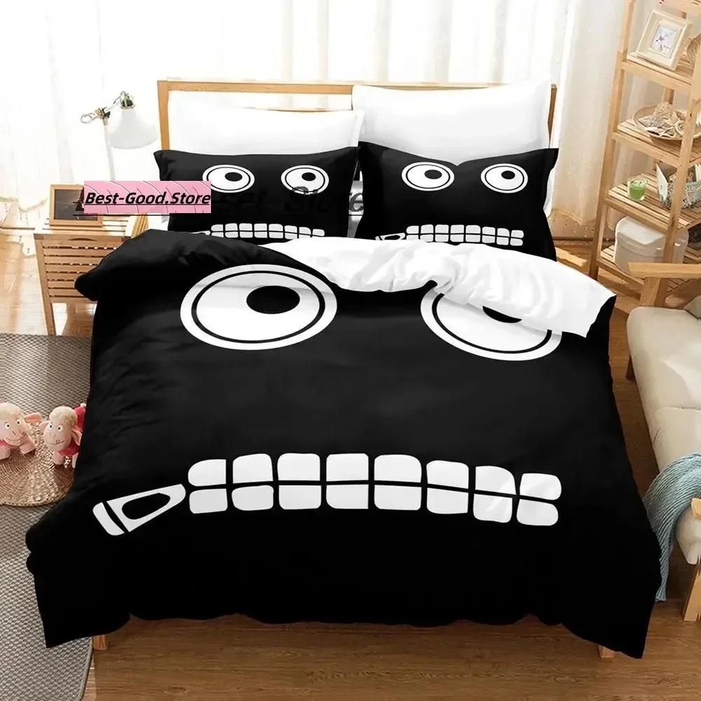 Angry Geometry Dash Beding Set Printed Bed Linen Set With Pilowcase Bed Soft Duvet Cover Soft Single Double Quen Super King-Sized Dimensionsd