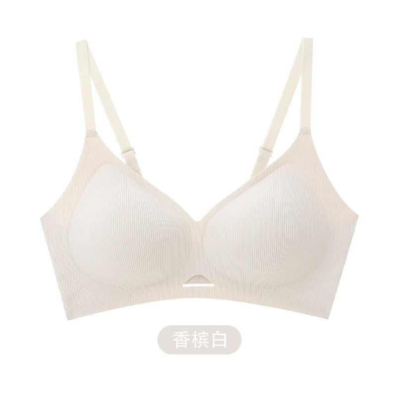 

Soft support, comfortable one-piece sexy bra, comfortable gathering jelly strip, no steel ring bra m [34/75abc recommended 40-52.5kg]