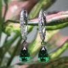 New Water Drop Pear Shaped Zircon Earrings For Women, High End, Personalized, Original Design, Short And Elegant Accessories