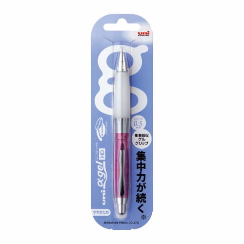 Mitsubishi Pencil Mechanical Pencil Uni Alpha Gel Slightly Hard 0.5 Chrome Pink M5618GG1PC.13