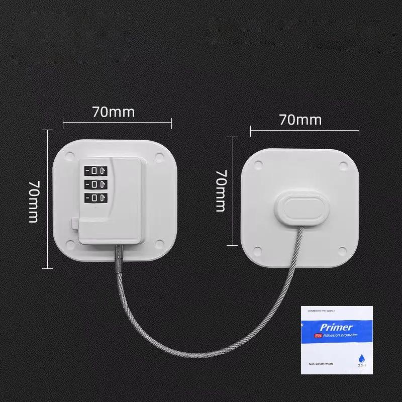 

1 шт. Детский замок для безопасности шкафа холодильника дверной замок из нержавеющей стали защита кабеля детский домашний оконный замок сильная фиксация