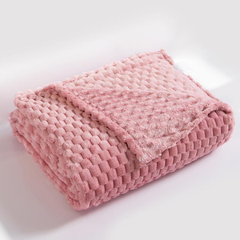 Golden Velvet Flannel Blanket - Suitable for Office, Sofa, Baby, and Gifts