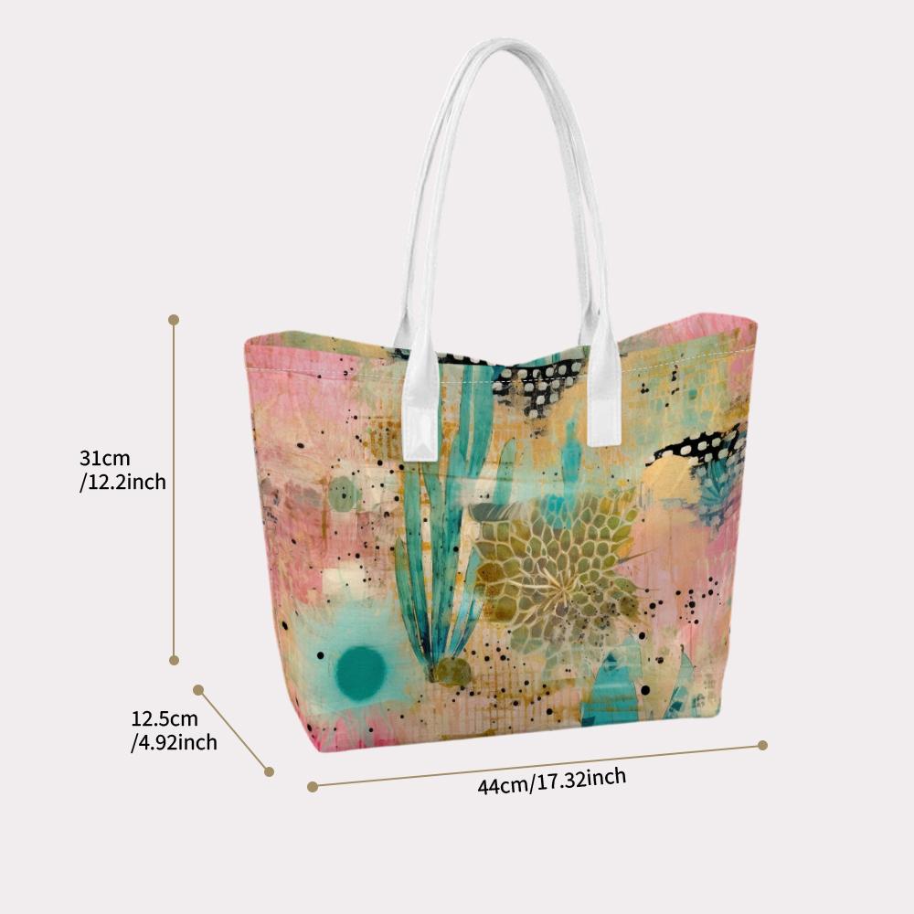 Abstract Art Tote Bag Fashion Casual Daily Shoulder Bag Lightweight Stylish Shopping Handbag