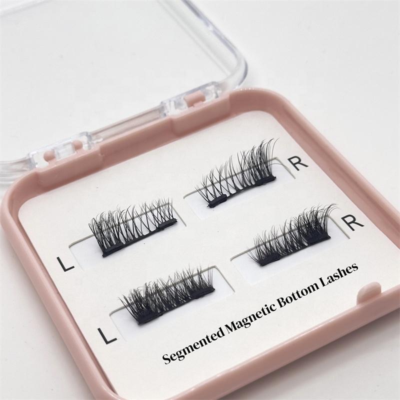 OEM Reusable Synthetic Hair Magnetic Lashes No Glue Needed Professional 3D Magnetic Eyelash 3-Step Press