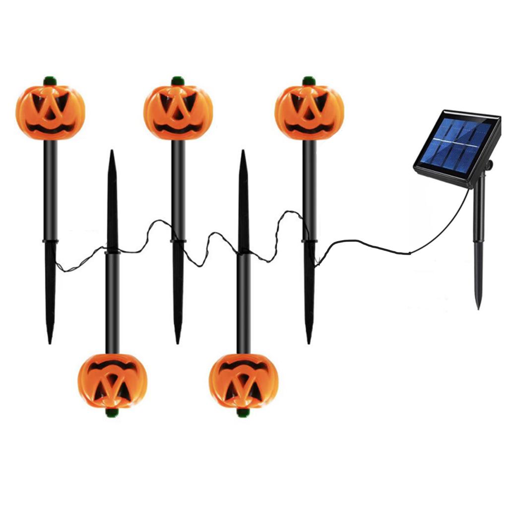 Solar Halloween Garden Lights – 6-Pack Waterproof LED & Stakes, Auto On/Off, 8-Hour Glow, Spooky Yard Decor For Trick-or-Treat
