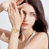 Oidea Women's Waterproof Rainproof Wristwatch Round Dial Stainless Steel Gold Case Luminous Night Light Calendar Elegant Gift Valentine Christmas