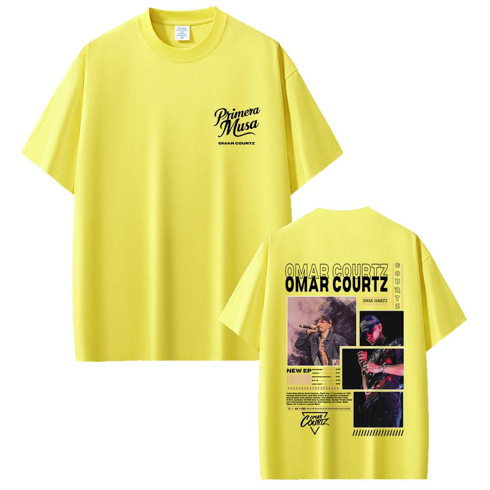 Rapper Omar Courtz Primera Musa Graphic Print T Shirts Men Women Hip Hop Oversized Tshirt Mens Casual Cotton Vintage Tshirts