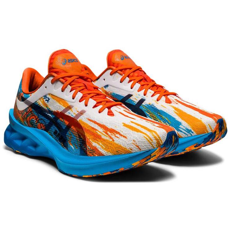ASICS Novablast Digital Aqua Marigold Orange 1011B239-400